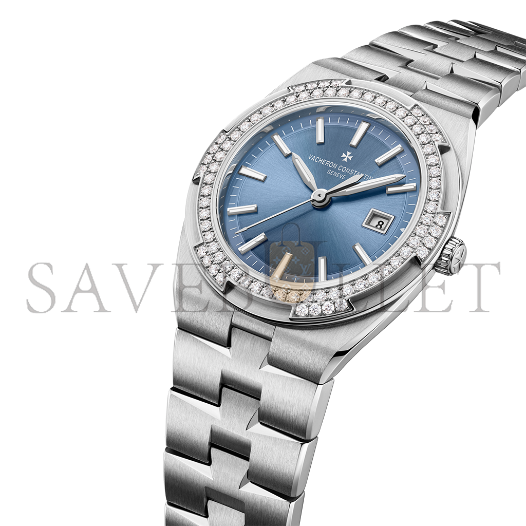 vacheron Co*sta*t*n overseas quartz 33 mm steel watch 1225v/200a-b590